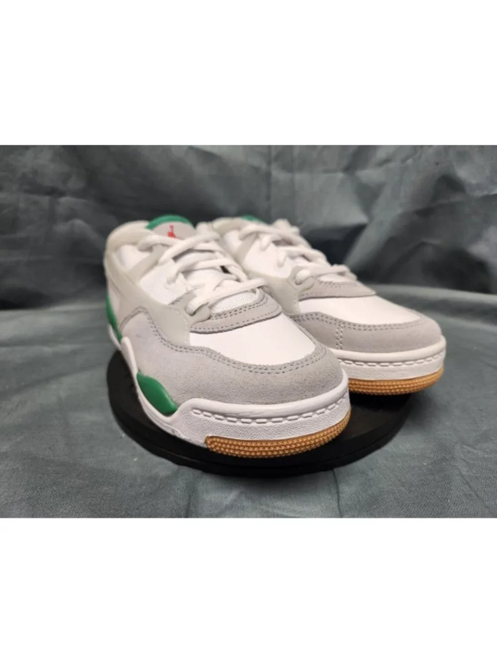 Jordan 4 RM (PS) Sneakers White Green Grey Kids Size 3Y BRAND NEW NO BOX!
